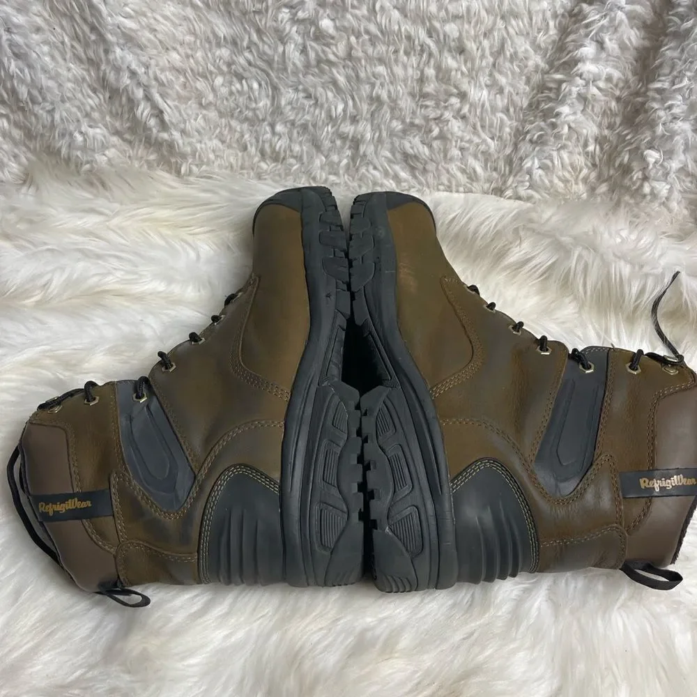 Refrigiwear Iron Tuff Hiker Leather waterproof insulated lace up boots Size 14M